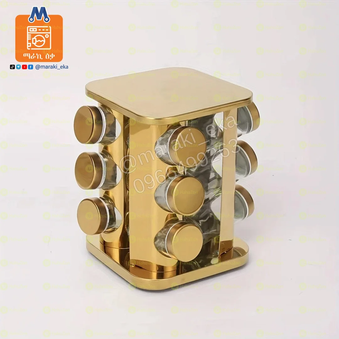 12 ሰት የጠርሙስ የቅመማቅመም ማስቀመጫ