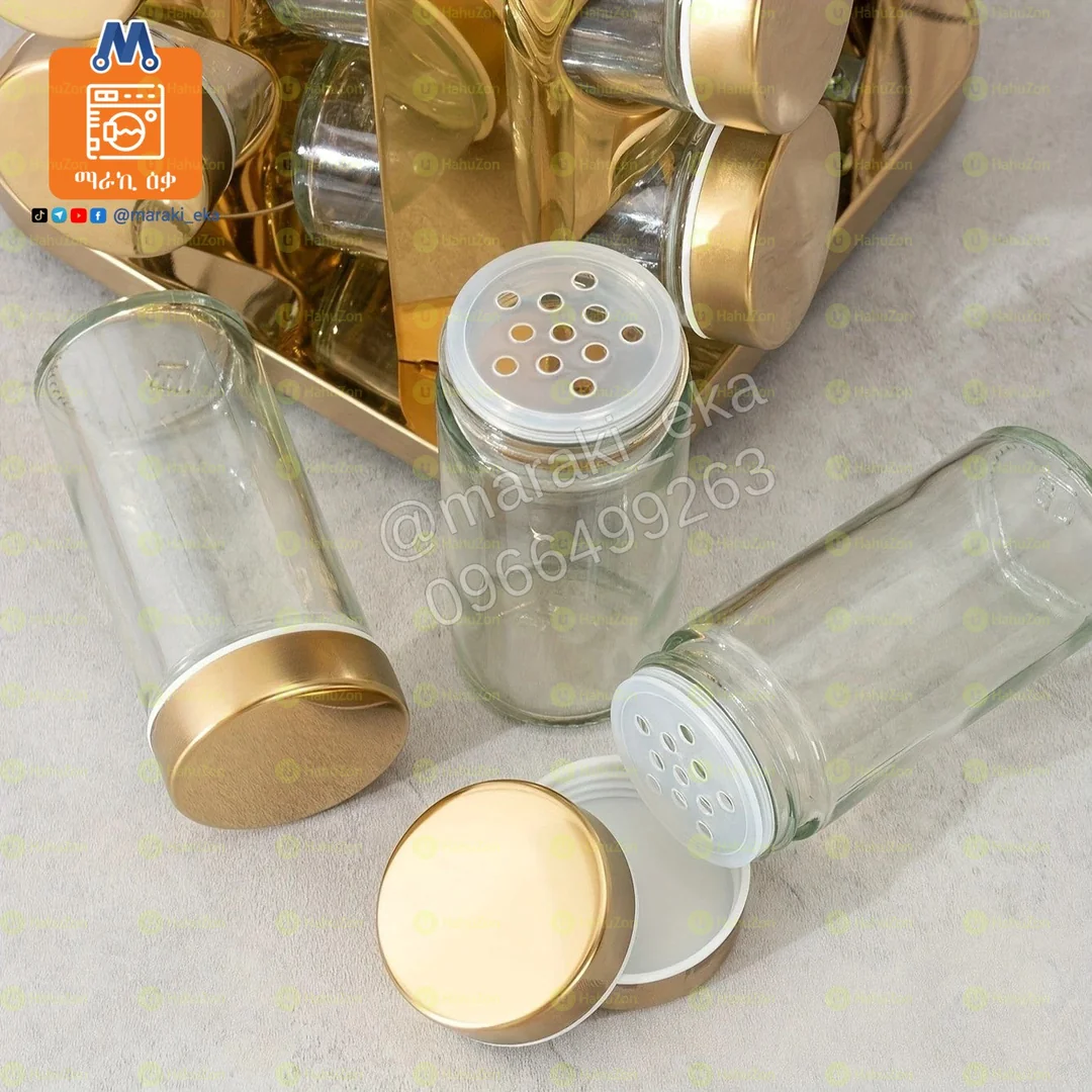 12 ሰት የጠርሙስ የቅመማቅመም ማስቀመጫ