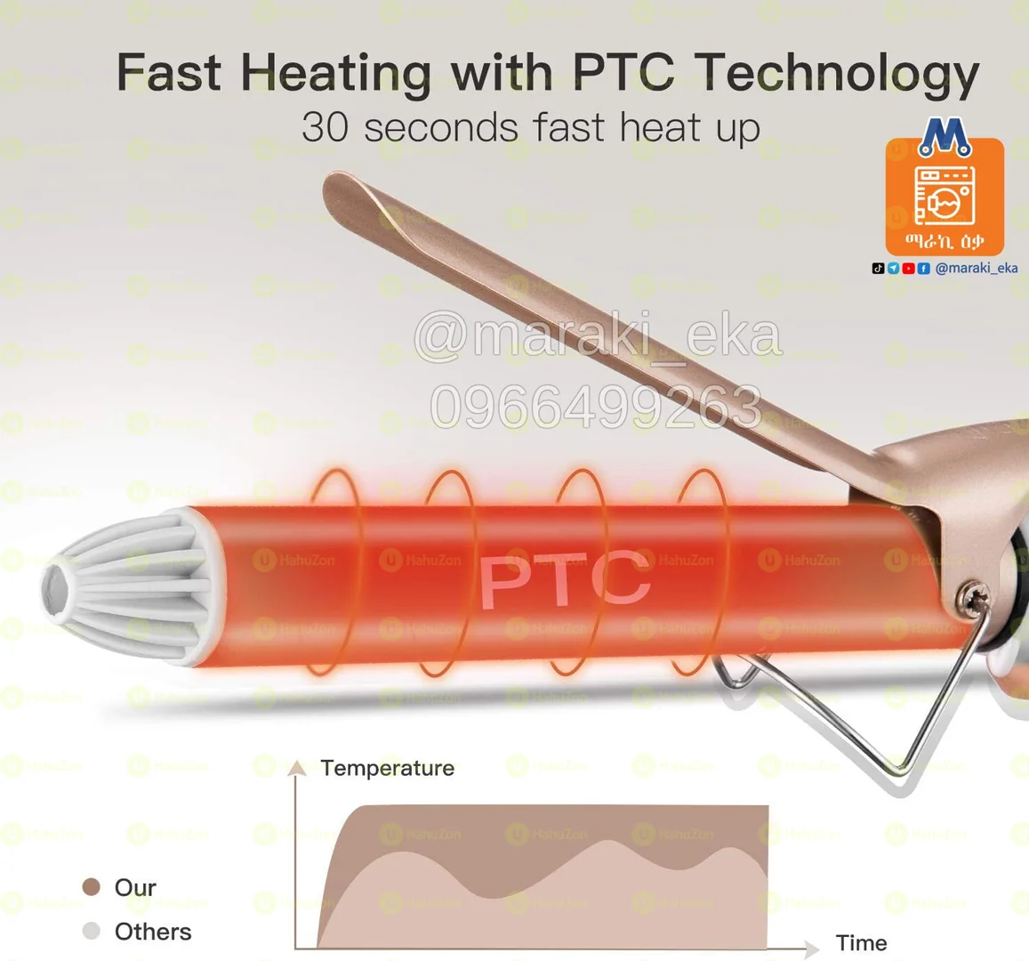 ከርል መስሪያ የፀጉር ካዉያ