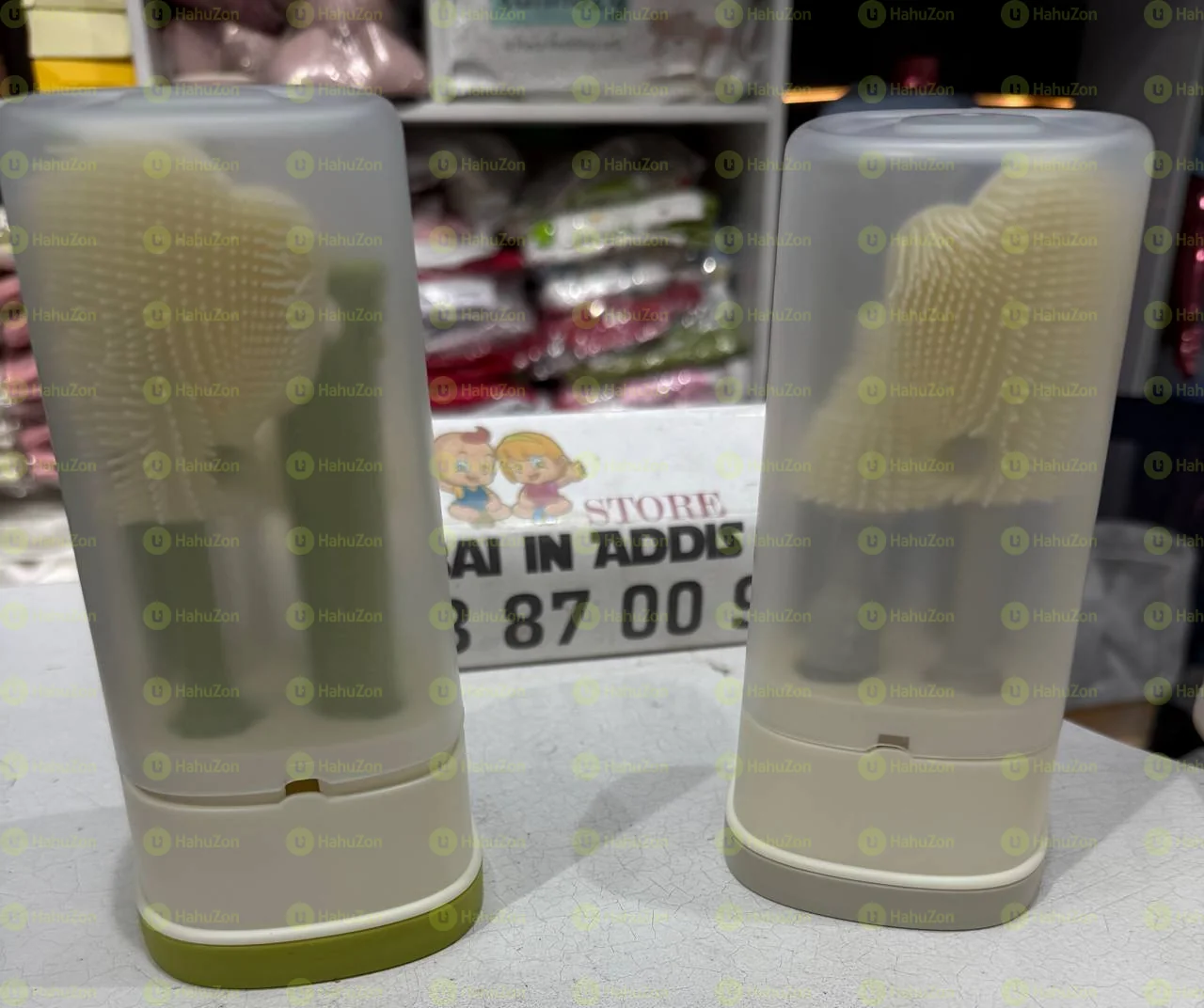 ዘመናዊ  ከሲልከን የተሰራ የጡጦ ማጠብያ ብሩሽ እስከ ማስቀመጫው