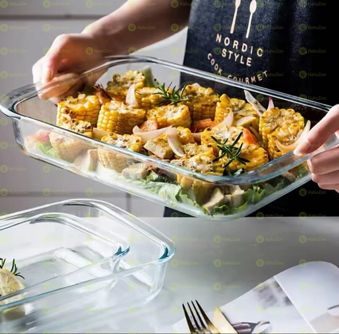 3pcs Tempered Glass Bakeware Set