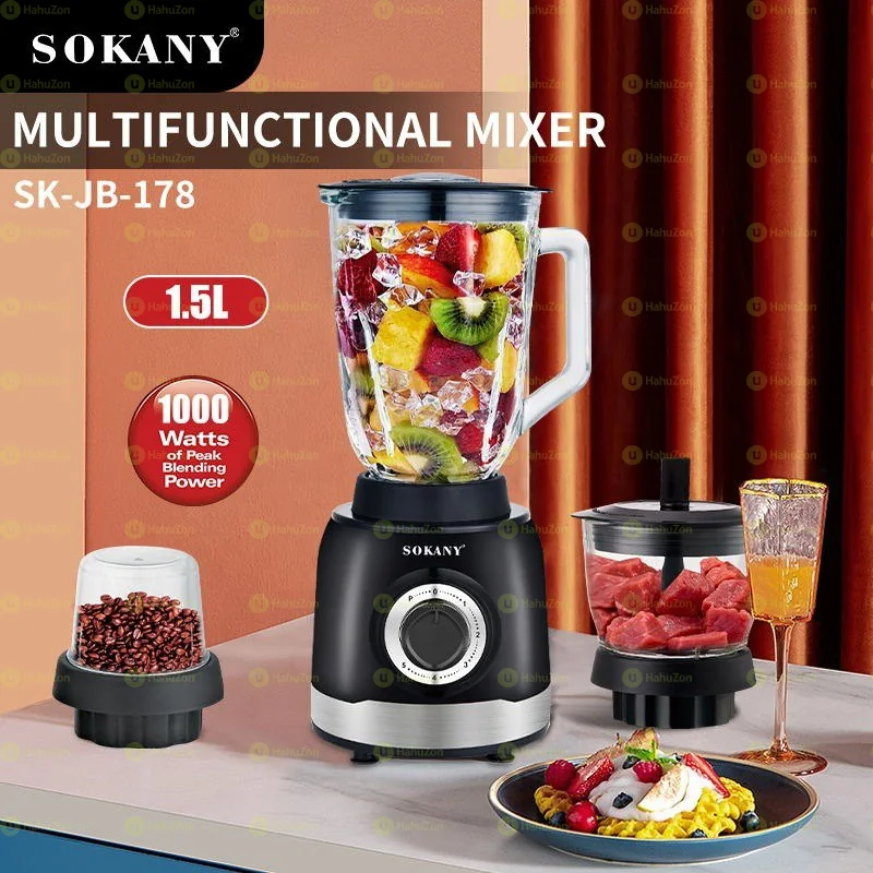 SOKANY 3 in1 Multi-Purpose Blender