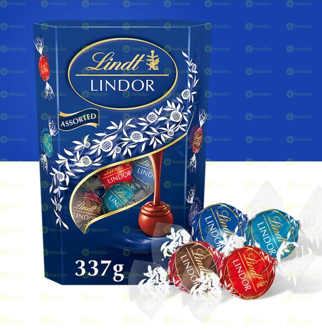 Lindt LINDOR Assorted Chocolate Truffles Box 337 Grams