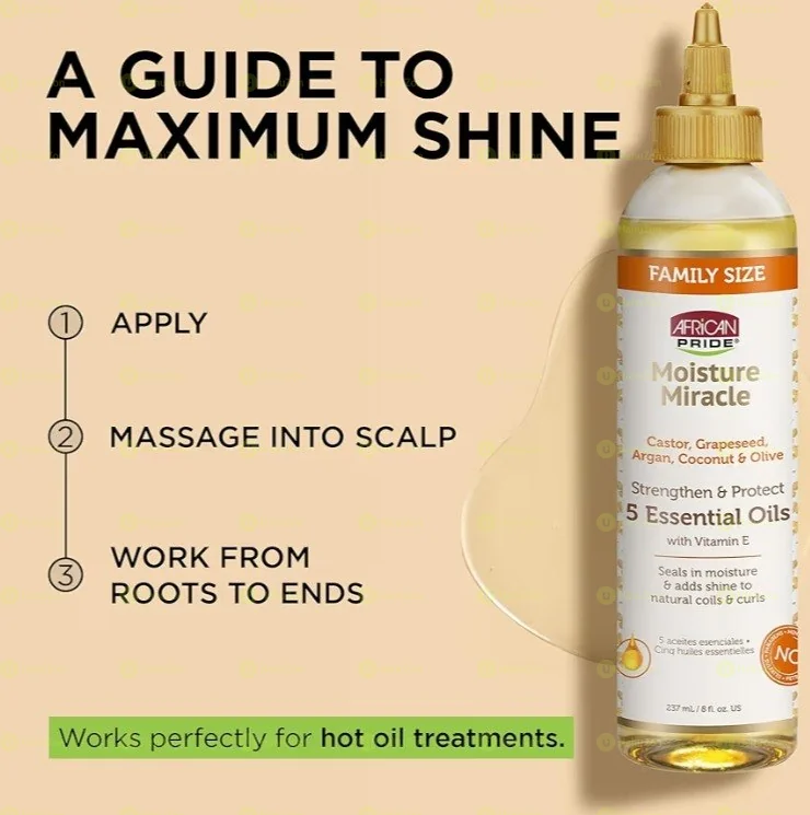 African Pride Moisture Miracle Hair Oil 237ml