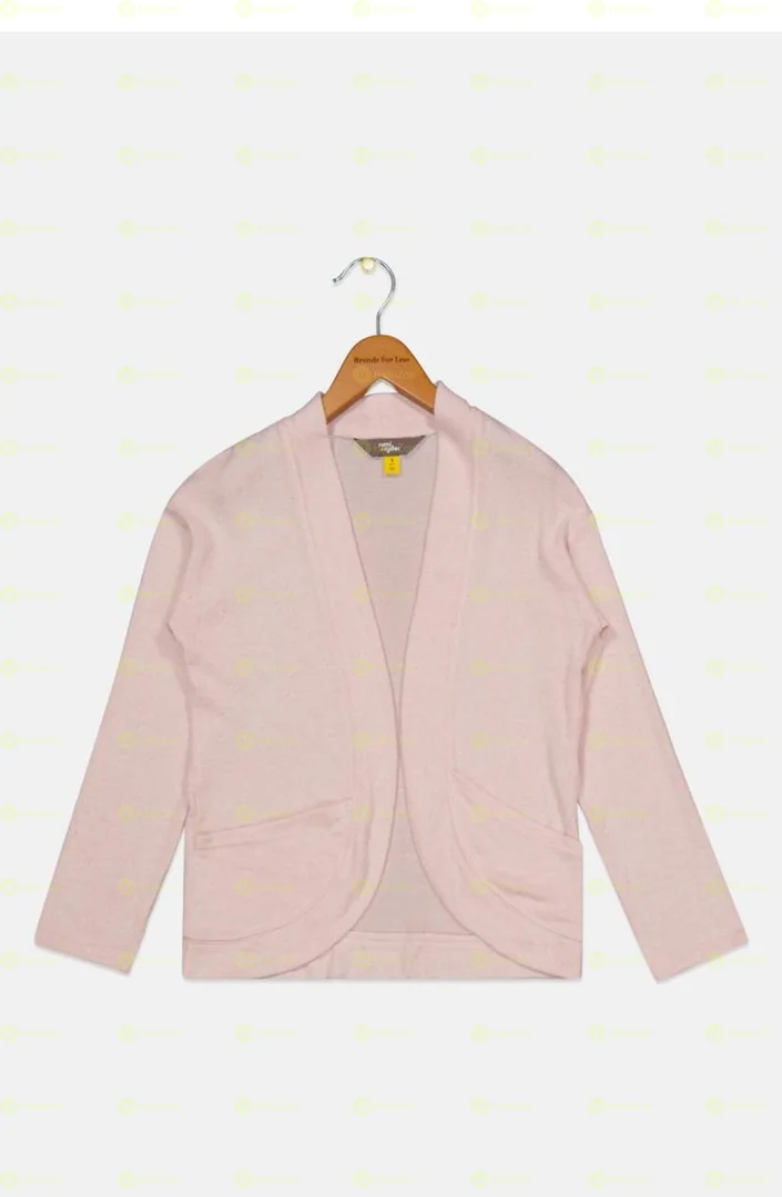 Rumi + Ryider Kid Girls  Split Neck Cardigan