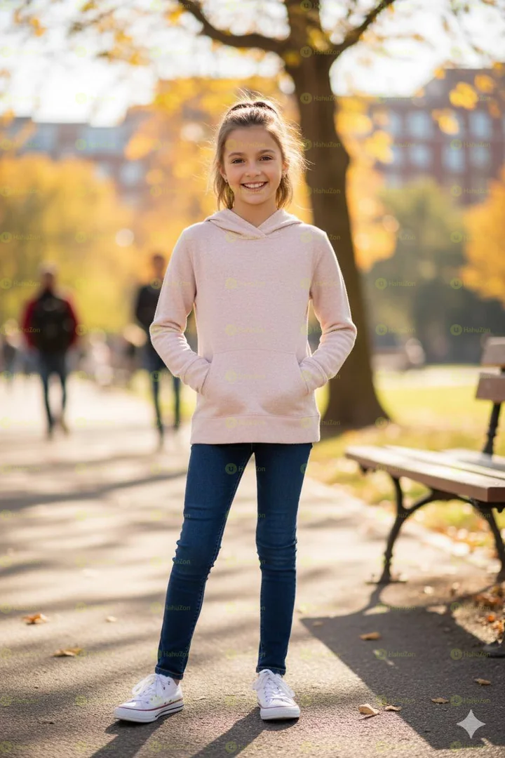 Poof Girl Kid Girls Heather Hooded Sweatshirt