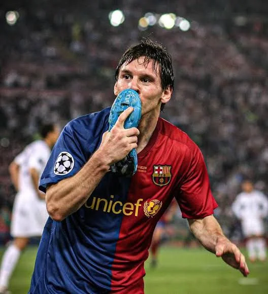 2008-09 Barcelona FC Home No.10 MESSI 2009 UEFA CL Final Jersey