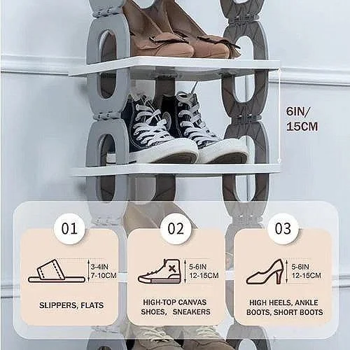 ባለ 6 የጫማ መደርደሪያ