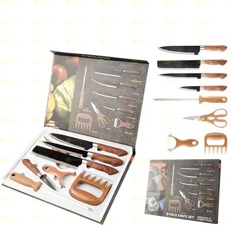 8pcs Complete Kitchen Knife Set
