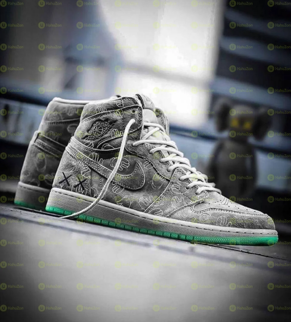 Airjordan1 X Kaws Cool  Gray Men's Shoes