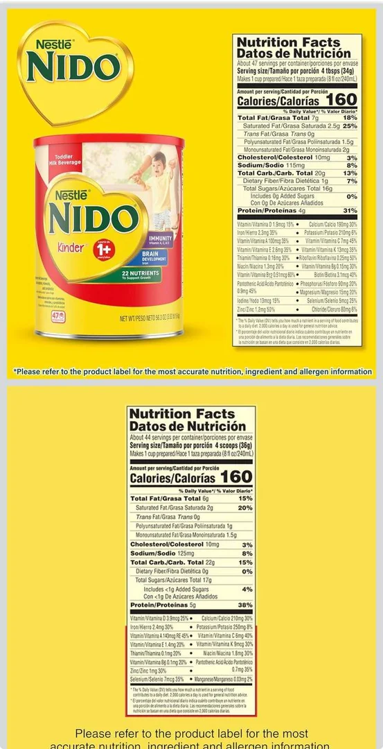 NIDO Kinder 1+ Toddler Powdered Milk-2.2 kg