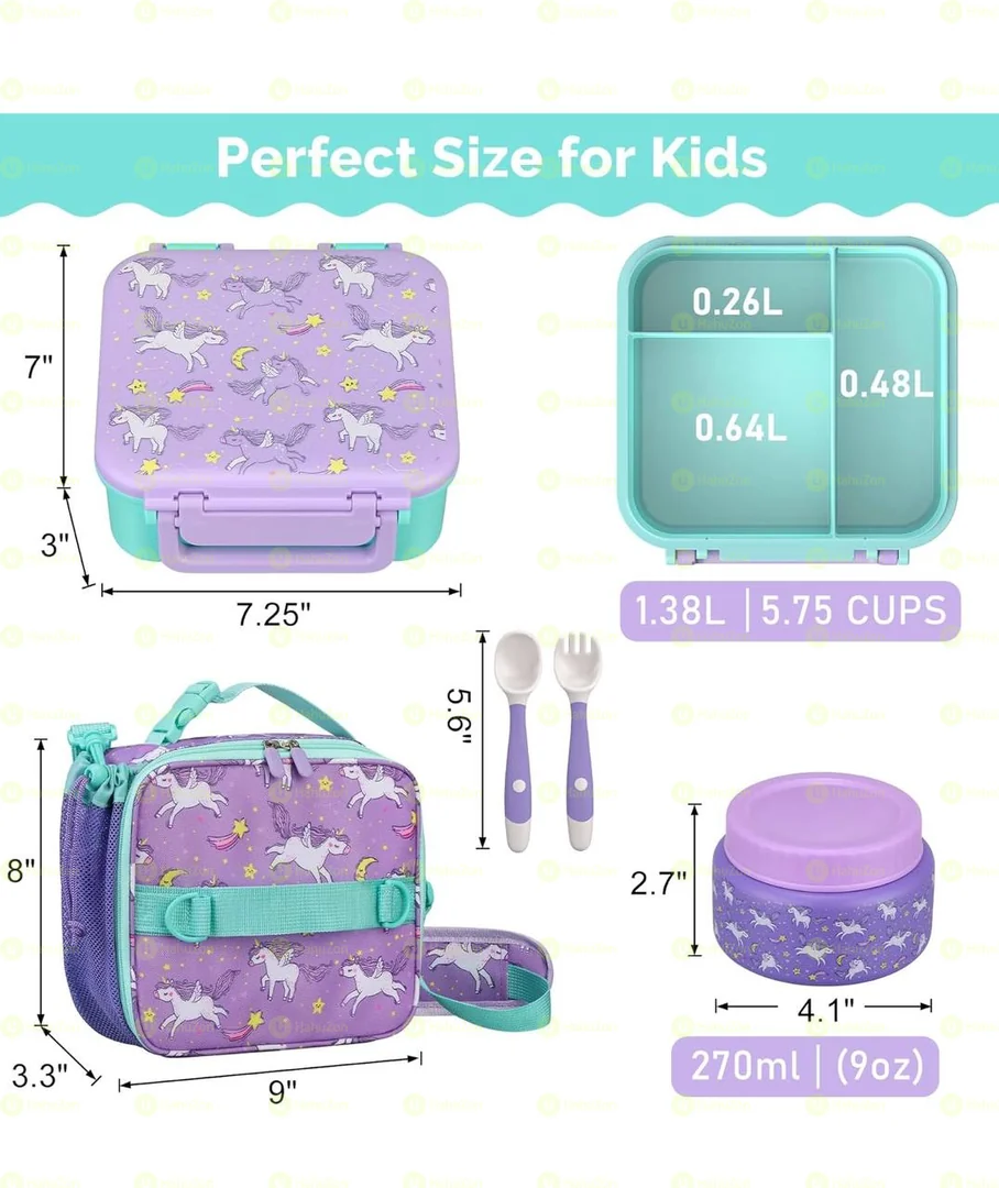 Kids Lunch Box Set with Bento Box
