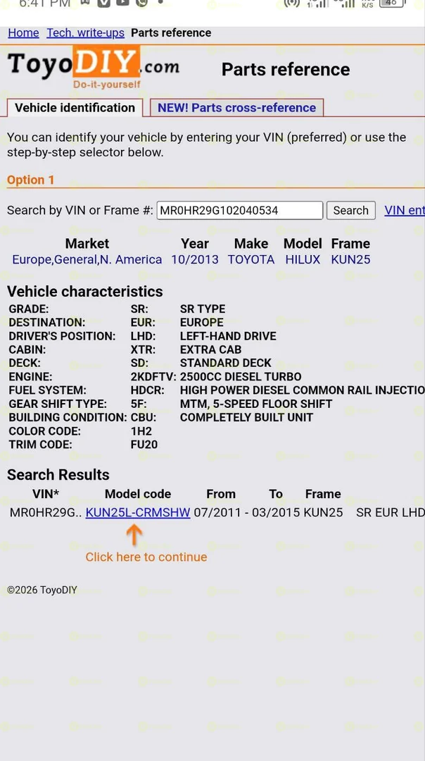 2014 Model- Toyota Hilux vego