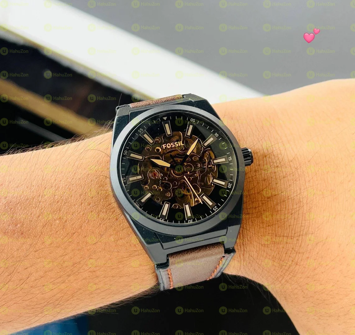 Foddile Automatic Leather Watch