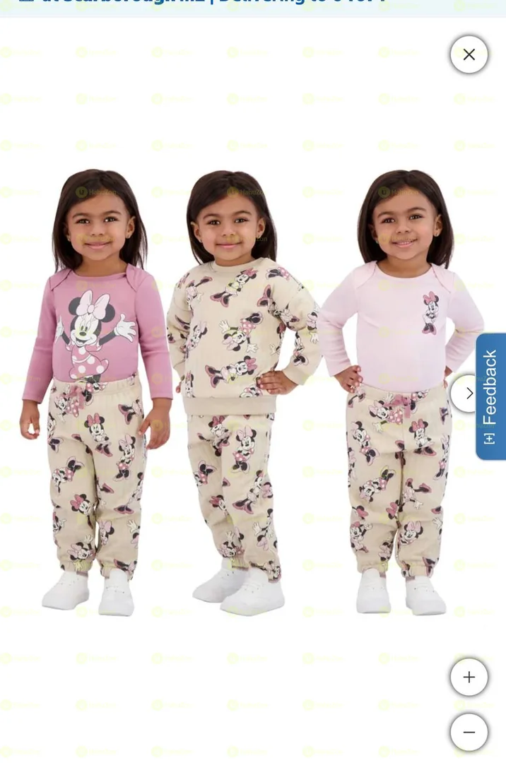 Character Baby 4-piece Ribbed Set