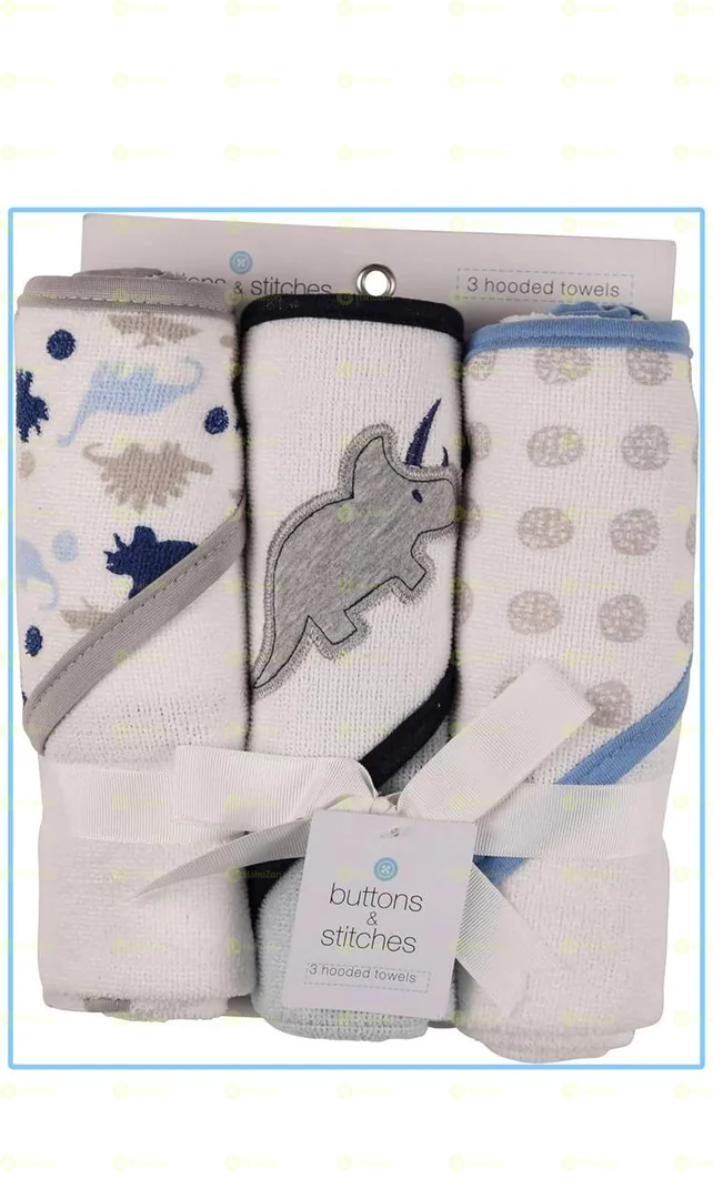 Buttons and Stitches Baby Hooded Towel