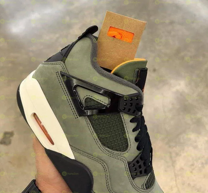 Undefeated x Air Jordan 4 Retro JM Deep Green Clementine Men's Shoes