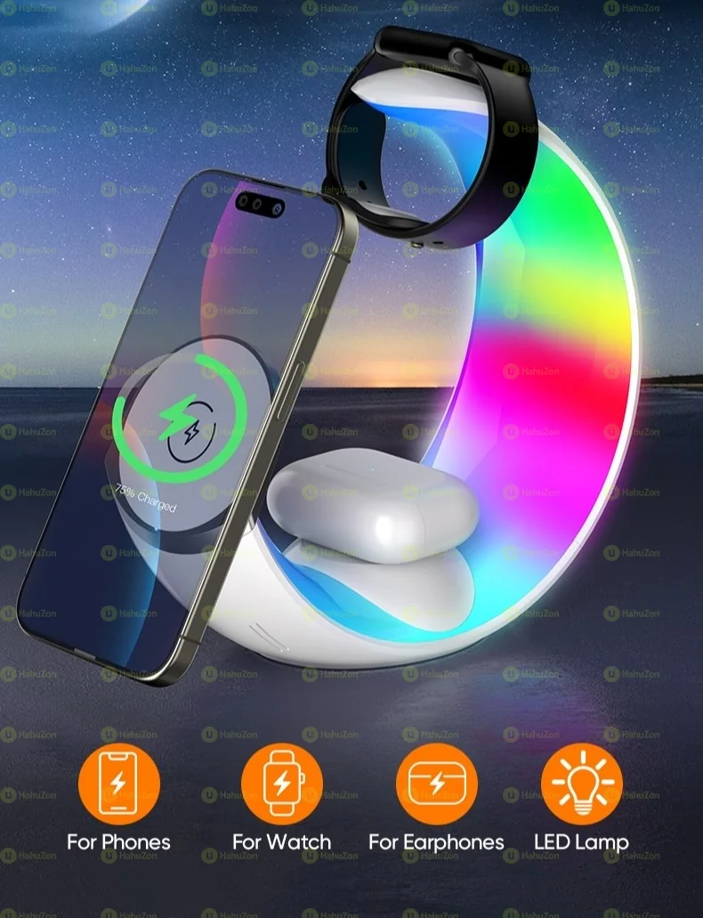 NEXO 4-in-1 Wireless Charger with Night Light