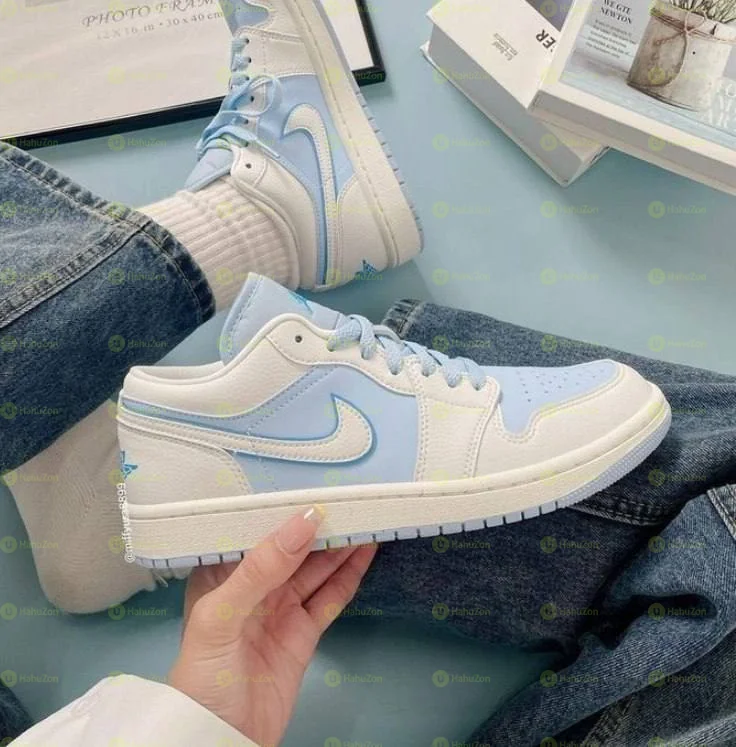 Nike Jordan 1 Low Iced Blue Women's Shoes