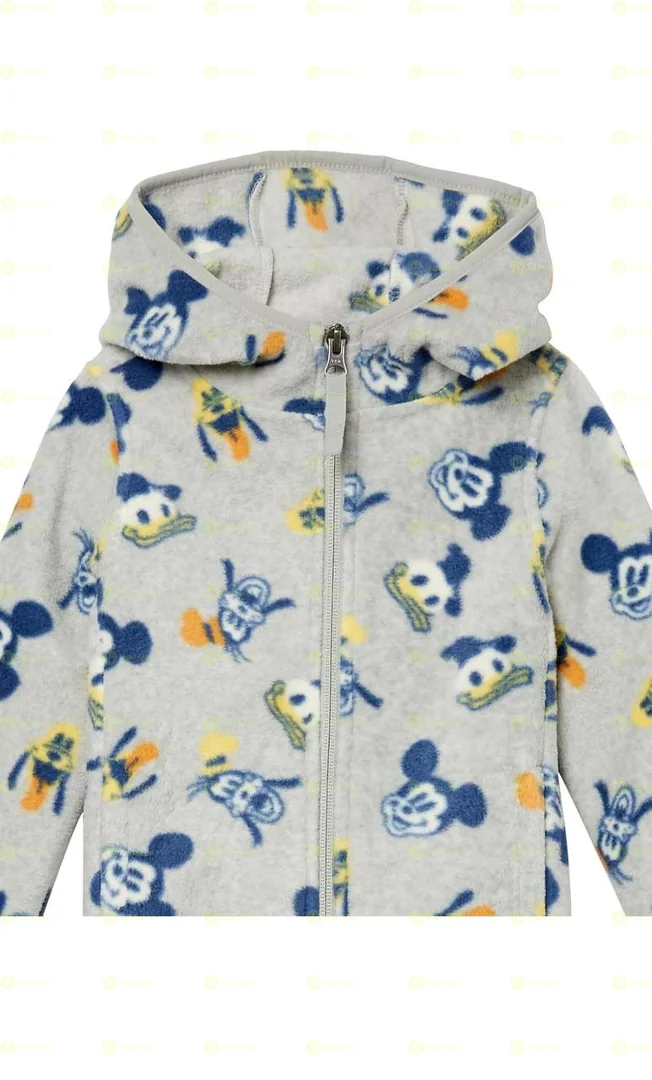 Girls and Boys Polar Fleece Full-Zip Hooded Jacket