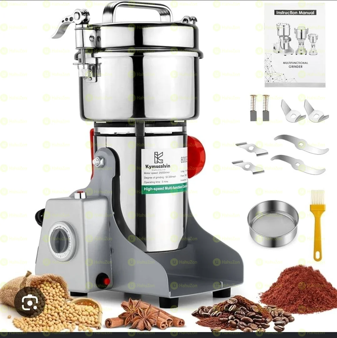 Commercial-Grade Electric Grain and Spice Grinder Mill