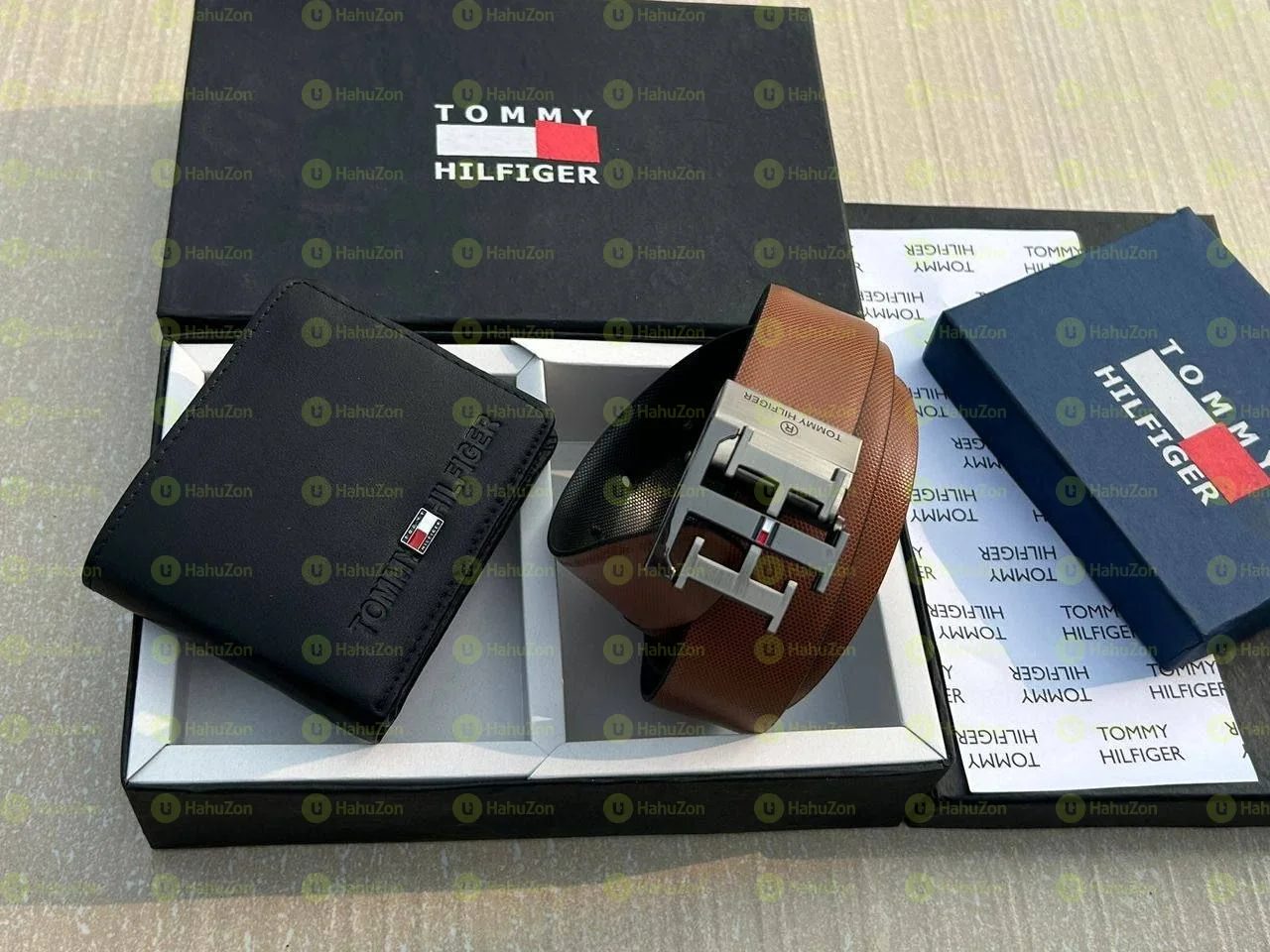 Tommy Hilfiger Belt and Wallet Combo