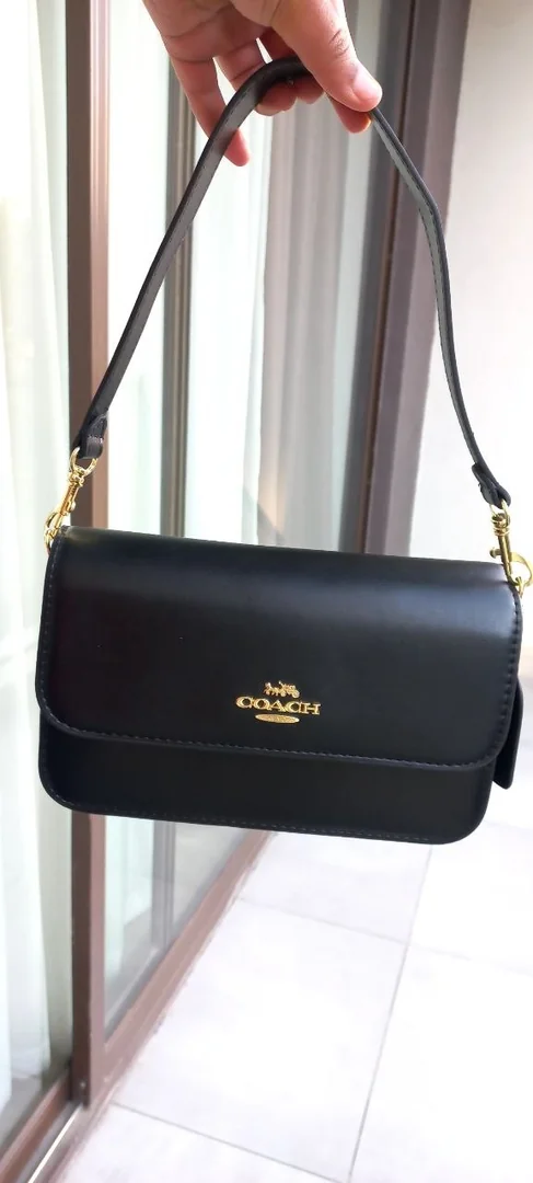 Zara Crocodile Kitten Heel + Coach Shoulder Bag