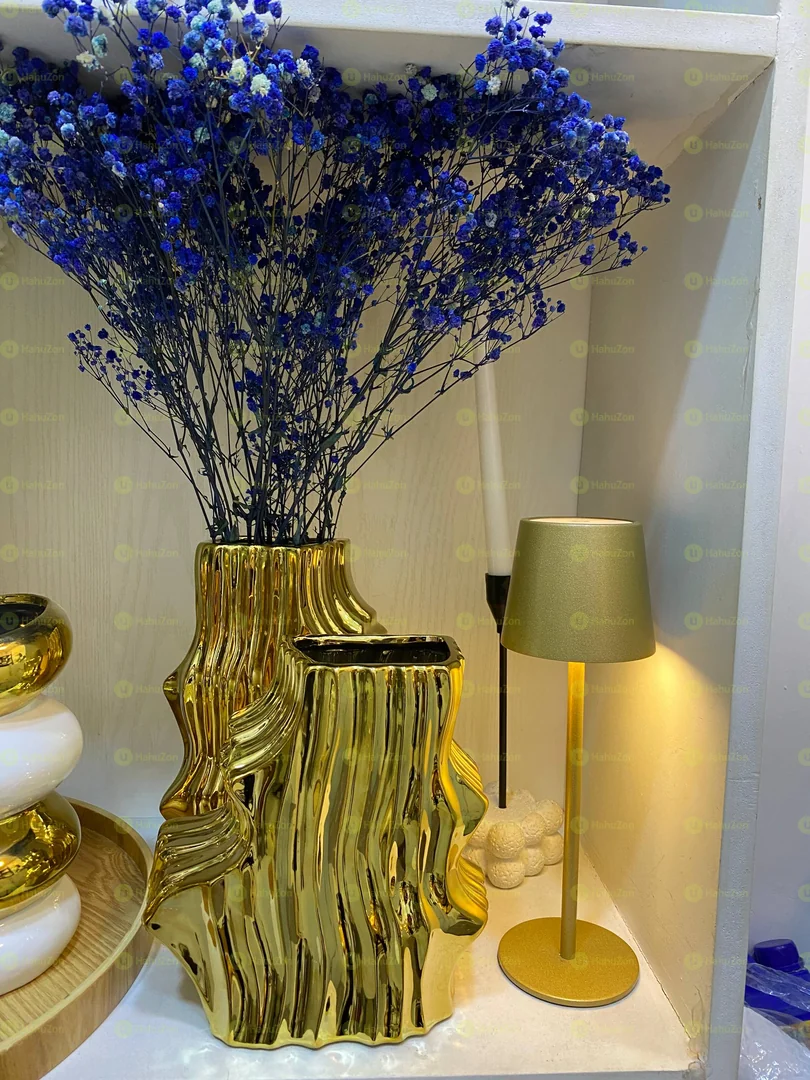 Twisted Golden Vase