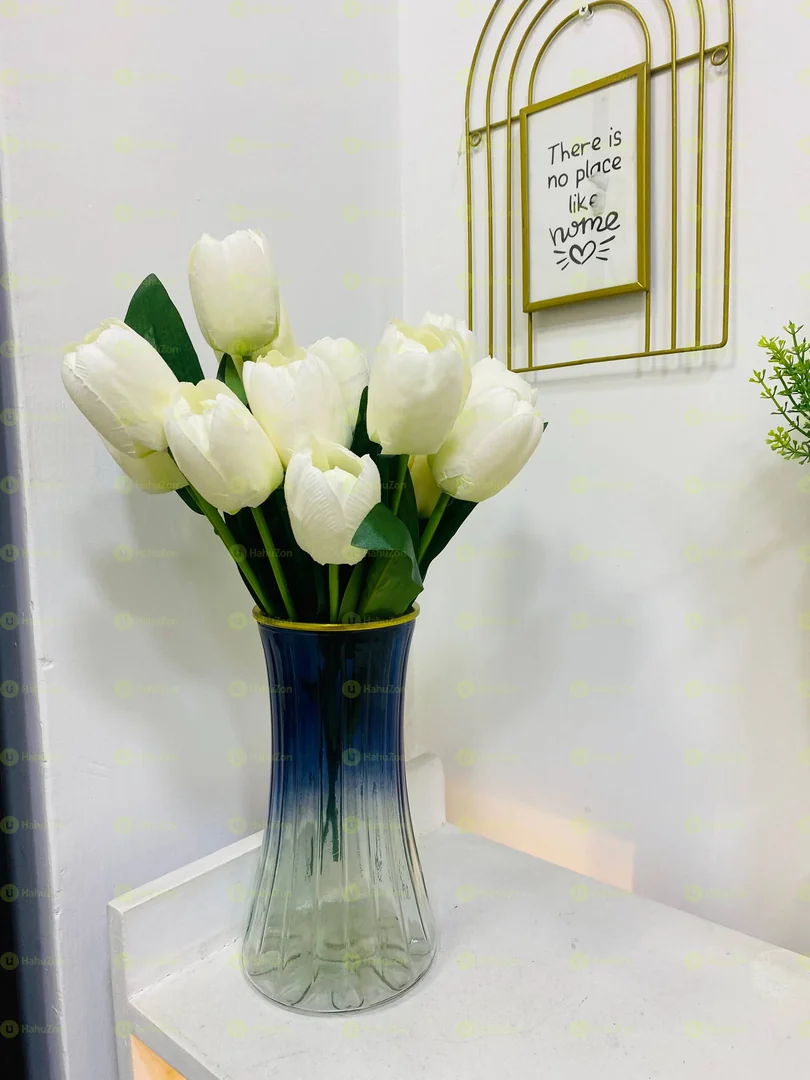 Blue Clear Vase