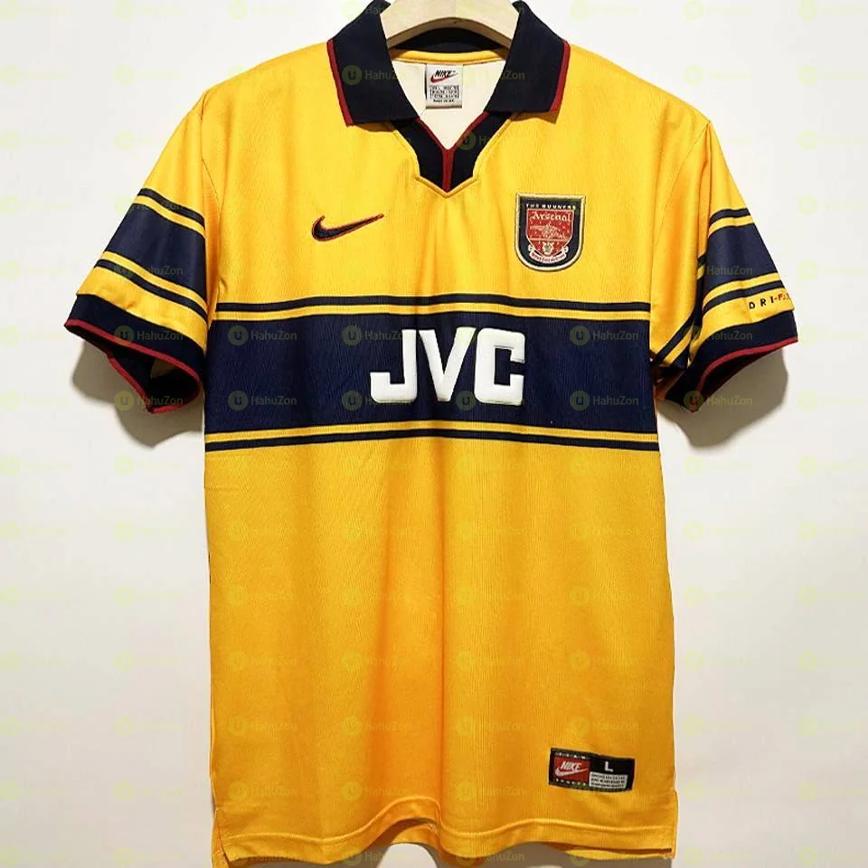 Arsenal 1997-99 JVC Away Retro Jersey