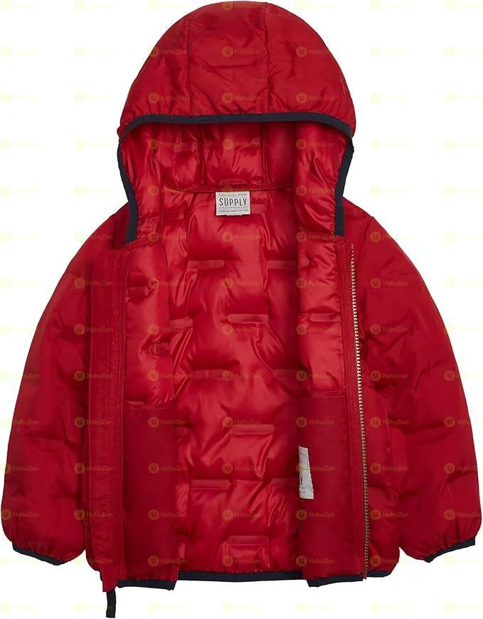 Boys Girls Heavyweight Quilted Puffer Jacket Winter Coat