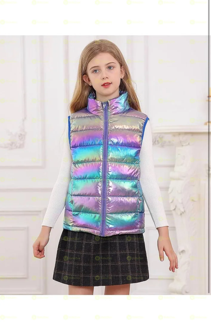 Girls Vest Kids Winter Puffer Sleeveless Jackets