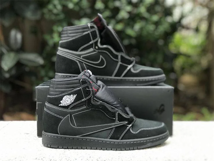 Jordan 1 Travis Scott Black Phantom Men's Shoes
