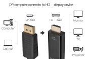 Display Port (DP) to HDMI Cable 1.8 Meter