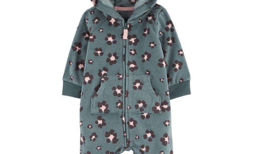 Carter’s Leopard Hooded Fleece Jumpsuit