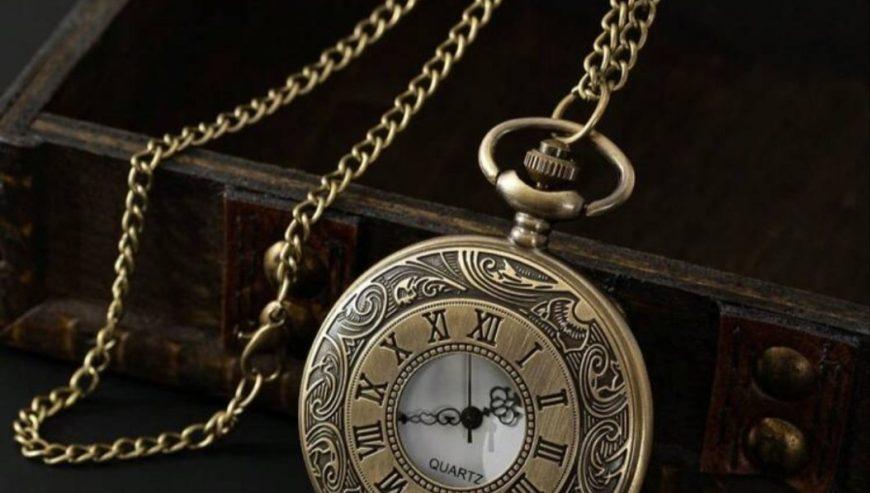 Classic Vintage Chain Quartz Pocket Watch