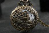 Classic Vintage Chain Quartz Pocket Watch