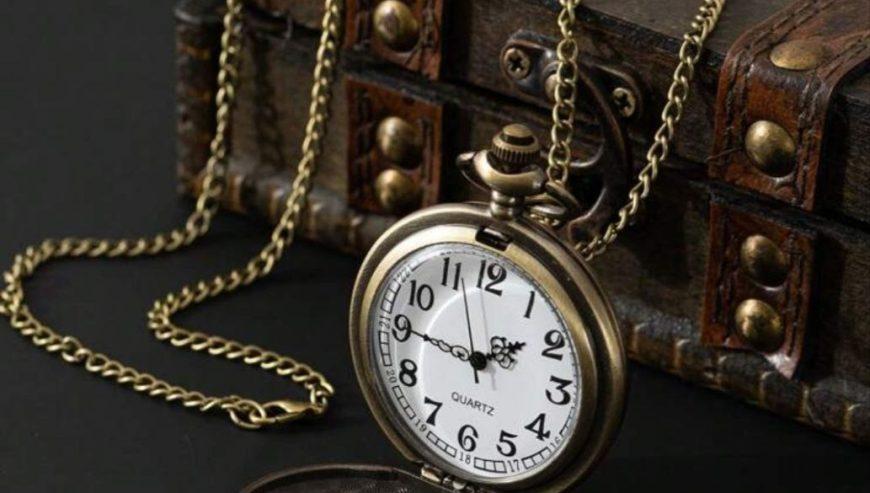 Classic Vintage Chain Quartz Pocket Watch