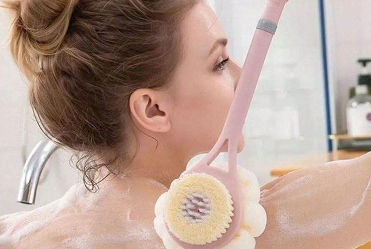 2in1 Long Handled Bath Brush