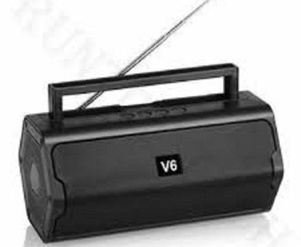 V6 Portable Wireless Bluetooth Speaker And Radio Fm