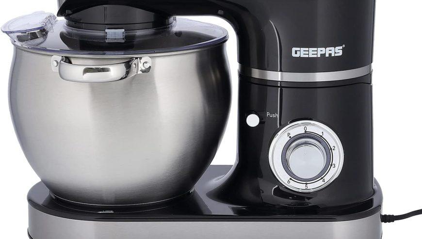 Geepas 1500W Stand Mixer With 8.5Liter Stainless Steel Mixing Bowl