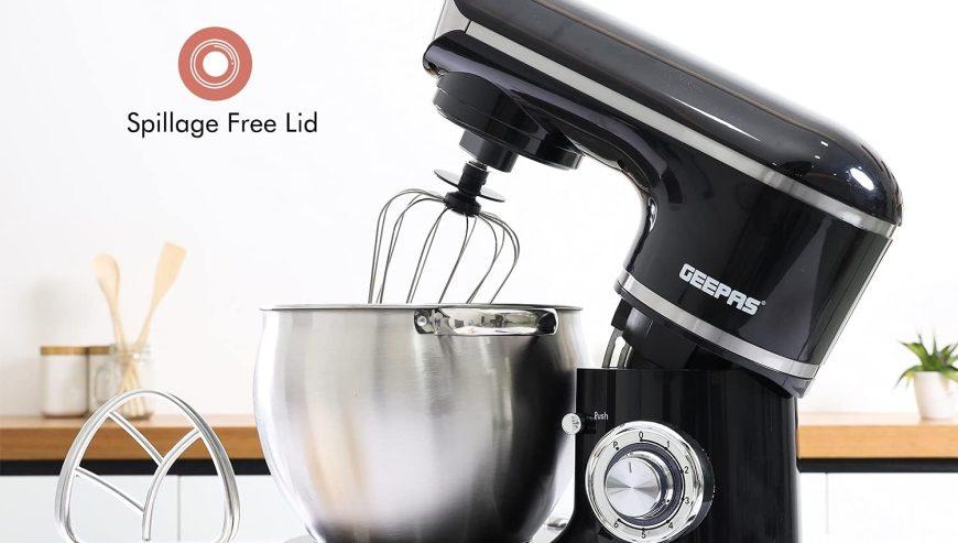 Geepas 1500W Stand Mixer With 8.5Liter Stainless Steel Mixing Bowl