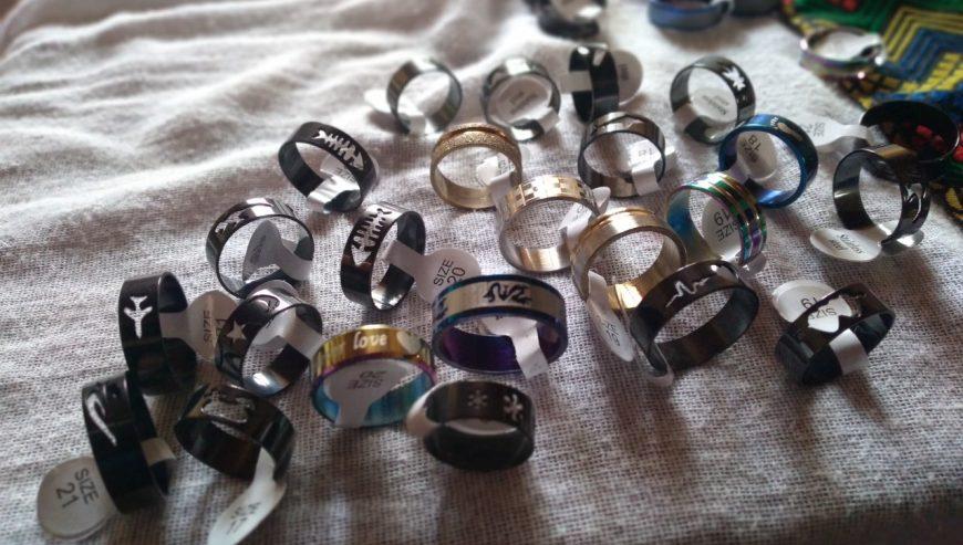 Lot Mix Style Rings