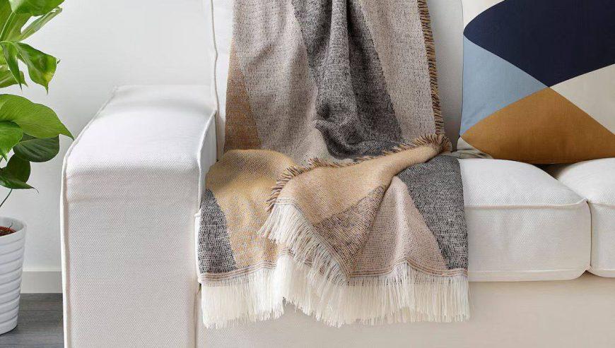 Soft Throw in Soft Colours and Playful