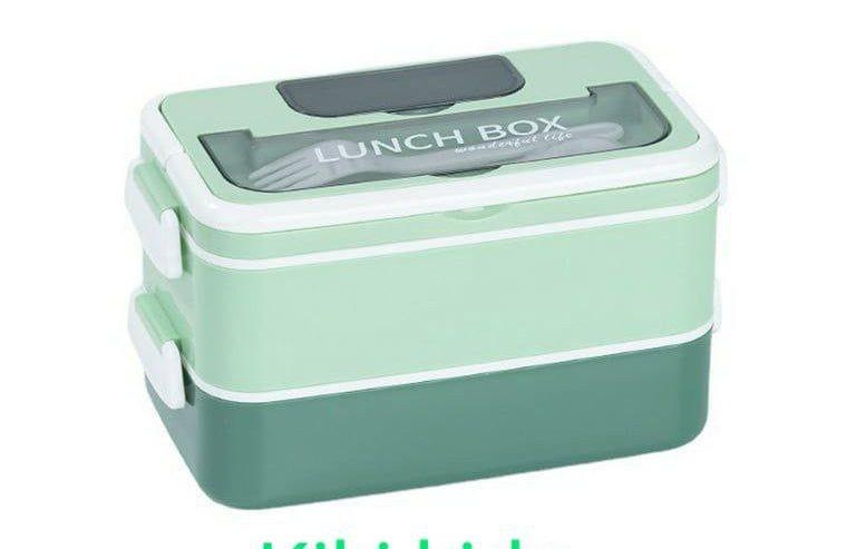 Bento Box Partition Lunch Box With Spoonand Fork