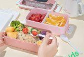 Bento Box Partition Lunch Box With Spoonand Fork