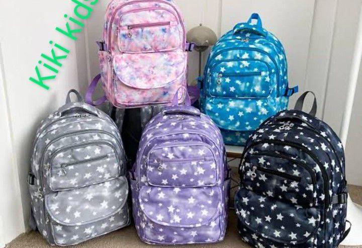 3 Pcs Star Pattern Student Backpack