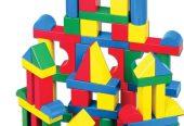 Melissa & Doug Wooden Building Blocks Set