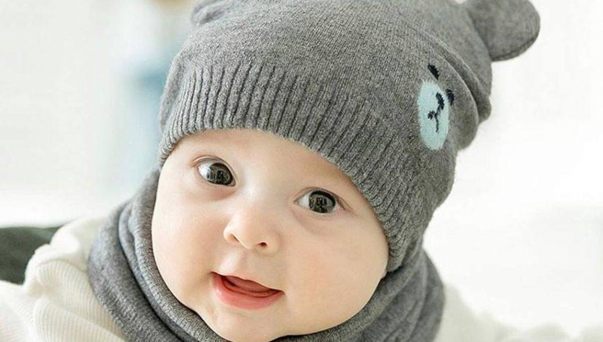 Cute Baby Winter Hats Scarfs Set