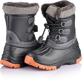 Nova Mountain Boy’s and Girl’s Waterproof Winter Snow Boots